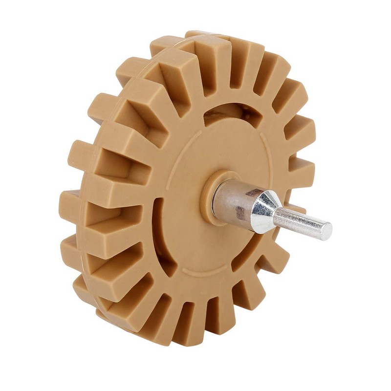 X AUTOHAUX 4" Car Rubber Eraser Wheel with Drill Adaptor