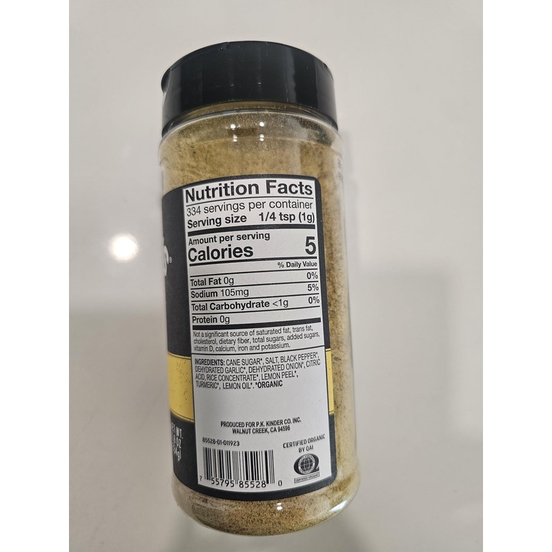 Kinder Lemon Pepper Seasoning