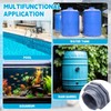 Maasechs 1 Pcs 4 Inch PVC Bulkhead Fitting Water Tank