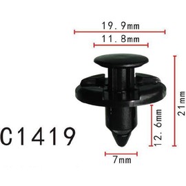 Autobahn88 Front Bumper Quarter Panel Push-Type-Rivet Clip, kompatibel mit Subaru (OEM: 909140051) (20 Stück)