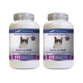cat Eye Health Supplements - Cats Eye Health Complex - Advanced Formula for Eye Sight - Immune Boost - Lutein for Cats - 2 Bottles (120 Tablets)