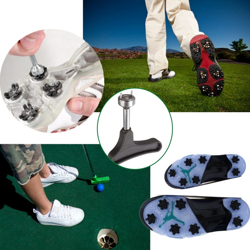 Cheerock Golf Shoe Spikes Wrench, 1pcs Golf Shoe Spike Removal