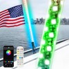 4FT LED Boat Navigation Whip Light with Bluetooth APP &