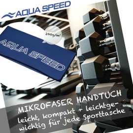 Aqua Speed Microfibre Towel Quick-Drying 50 x 100 cm Travel Towel Sports Towel Microfibre Towel Fitness Blue 200 g Collection Microfibre Dry Flat