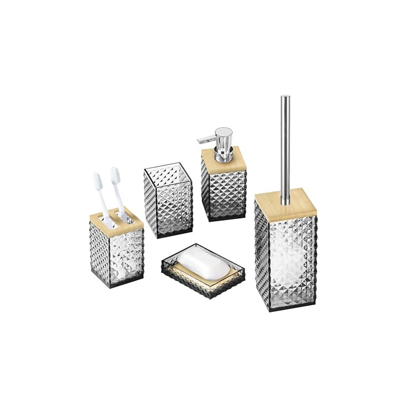 Set 5 Accesorios de Baño Kit de Baño Elegante Diseño