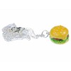 Miniblings Hamburger Big Chain Necklace 45 cm Cheesburger Fast Food