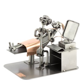 Steelman24 I Nuts and bolts sculpture Gynaecologist I Handmade ornaments I Made in Germany I I Metal figurine