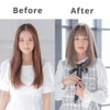 AQUADOLL wg317JBK Wig, Medium, Full Wig, Simple Midi, Black Hair,