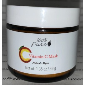 100% Pure Natural Vegan Skin Brightening VITAMIN C Powder MASK 1.35oz Sealed $38