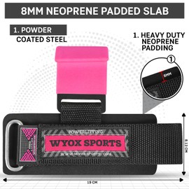 WYOX Weight Lifting Hooks for Men & Women (Pair) – Heavy Duty Wrist Support Straps with Hooks for Deadlifts, Pull Ups, Shrugs – Gym Lifting Straps with Grip Assist for Weightlifting & Strength Training