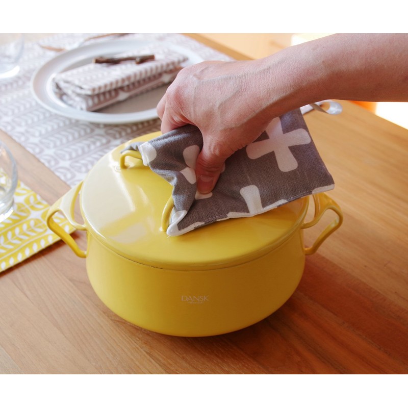 René Dew Kukshome 36400032 Pot Holder, Cob/Blue, 7.1 x 5.5