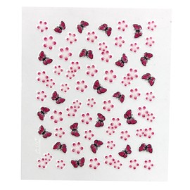 10 Sheets Nail Art Transfer Stickers 3D Design Manicure Tips Decal Decorations