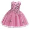 MYRISAM Little/Big Girls Butterflies Dress Princess Embroidery Birthday Pageant Wedding
