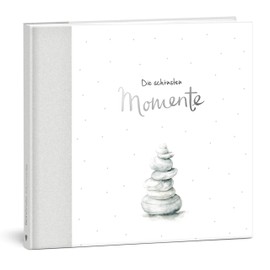 Guest Book The Most Beautiful Moments I Memory Book for Birthday, Anniversary, Holiday Trip I 96 Blank Inside Pages for Filling In and Gluing Photos