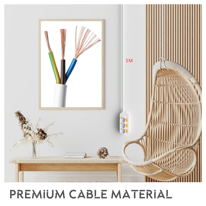 EVOELEC Sinzeln Switchable Socket Strip with Overcurrent Protection 16 A