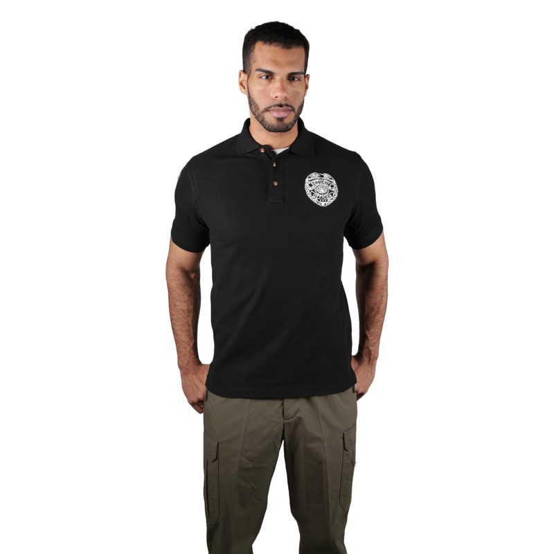First Class Poly Cotton Security Short Sleeve Polo Shirts (Small,