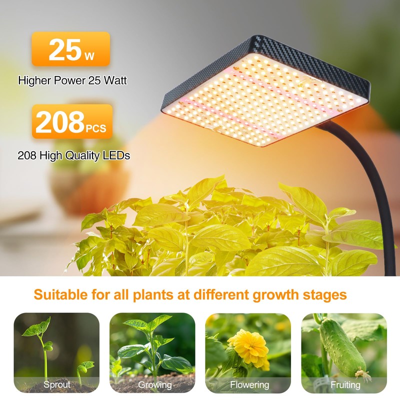 FECiDA Grow Lights with Stand and Timer, Tripod Standing Grow