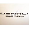 GMC 2PCS Gloss Black DENALI Sierra Emblems Letters Fit GMC
