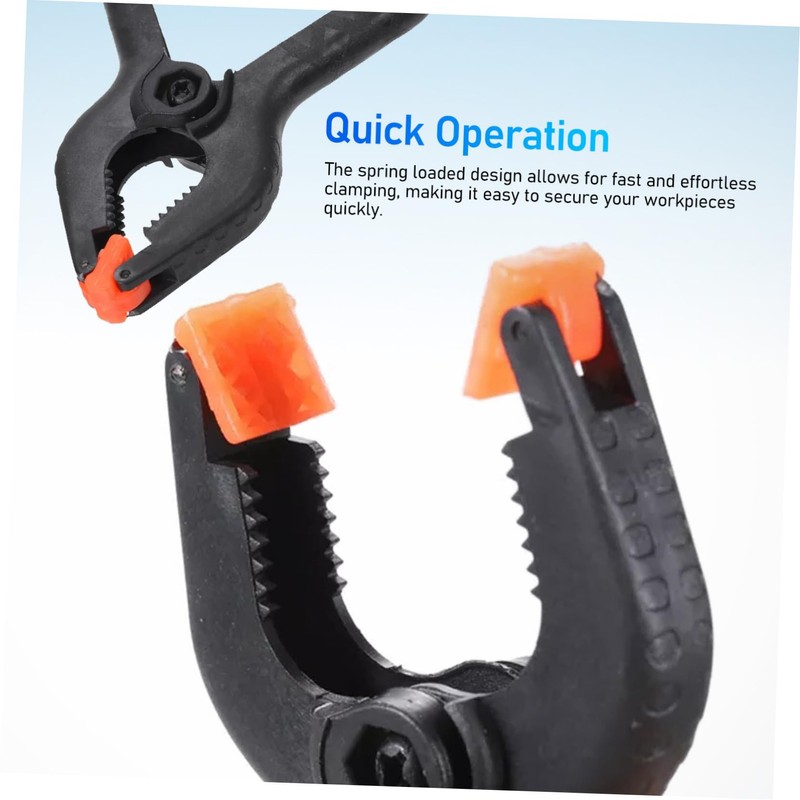 CIYODO 10 Pack Heavy Duty Spring Clamps Plastic Woodworking Clamps