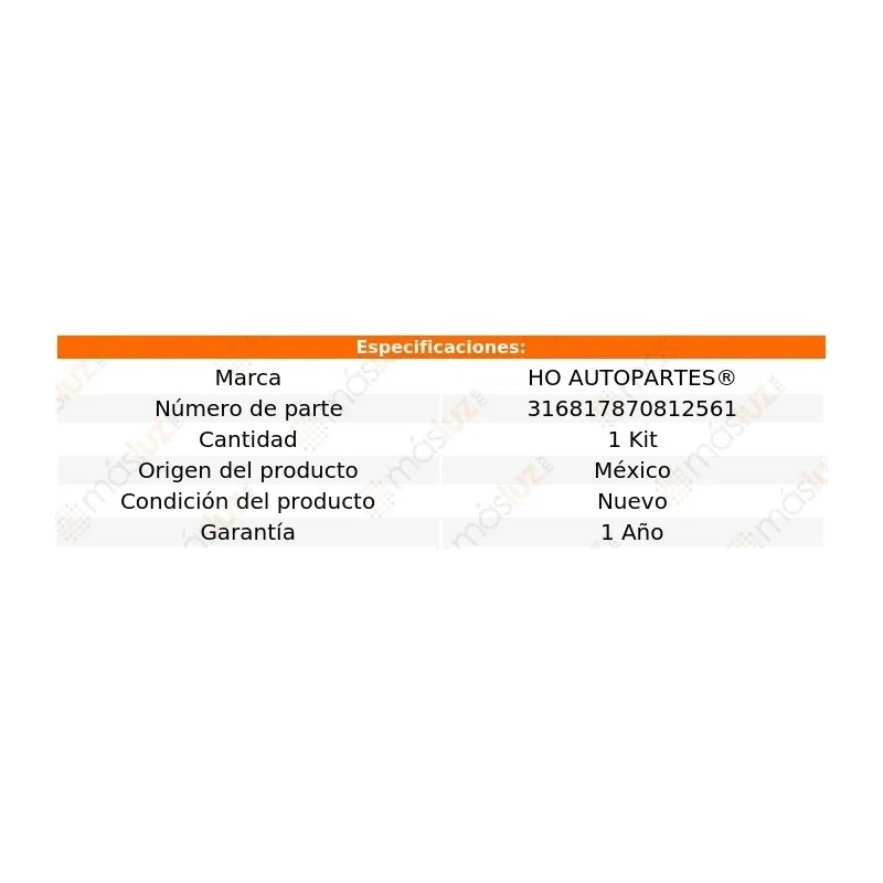 Pack Bujes Para Pedal De Freno Ford F-250 1991/2003 Ho
