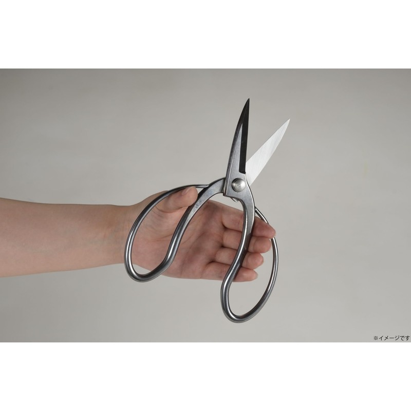 Takagi Kikudo Stainless Steel Long Blade Okyuho Shears, 7.7 inches