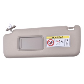 BestParts Front Beige Driver Side Left Sun Visor Sunshade with Mirror and Extended Pad Compatible with Lexus GX460 URJ150 2009-2022 Land Cruiser Prado 150 Replace 74320-60D22-A0