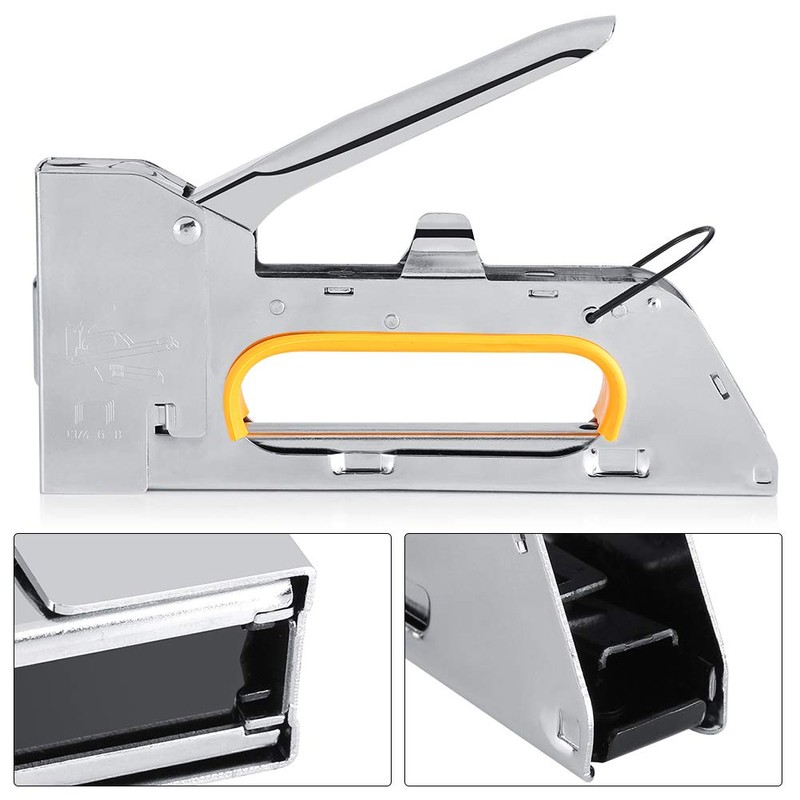 Stainless Steel Construction Manual Staple Gun Furniture Stapler Hold 1008F