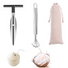 JALCH Coconut Opener Set Effortlessly Crack Open Coconuts with Stainless