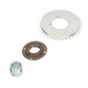 410 Sprocket Toothless Flywheel Kit with Silver Adapter Steel Light