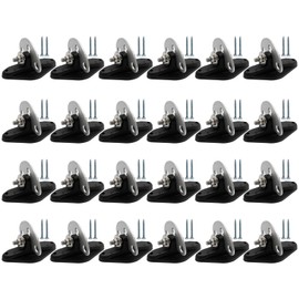 ZUDKSUY Electric Fence Insulators 24pcs Fence Insulators + 48 pcs Screws 3-Point Fence Connector Electric Fence Gate