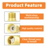 GASHER 2PCS Brass Check Valve 1/2" Female to 1/2" Male