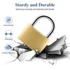 BRAXE 2 Pcs Keyed Padlock with 3 Same Keys Waterproof