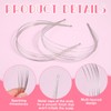 2Pcs Multi Layers Metal Headbands for Women Silver Elegant Thin