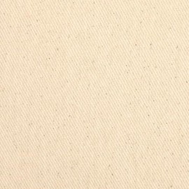59/60 Inch Natural Cotton Twill Fabric by The Yard