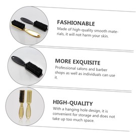 Healeved 4Pcs Hair Cleaning Brush for Men Professional Barber Shredded Hair Beard Brushes Smooth Materials Convenient Hanging Design for Salons and Personal Use