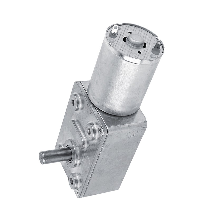 Reversible High Torque Worm Geared Motor DC 12V Reduction Motor(5RPM)