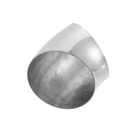 A ABSOPRO 1 Pcs OD 5 Inch 45 Degree Mandrel Bend Elbow SS304 Stainless Steel Bend Tube Exhaust Elbow Pipe for Car Modified Exhaust System 5" Piping Silver Tone Item Replacement