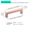 Aibeli 10 Pack Kitchen Cabinet Handles 3 3/4 Inch Hole