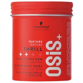 OSiS+ Thrill Texture Fiber Styling Gum for Hair, 3.38 Oz – Medium Hold Flexible Style, Tames Flyaways – Bendable, Moldable Texturizing Styling Gum for Style Separation and Shine