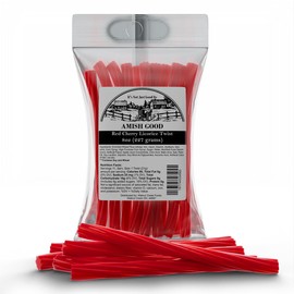 not just good, it's Amish Good Amish Good Gourmet Licorice Twist Candy - Premium Sweet & Chewy Treat, Red Cherry Jumbo Licorice Twist Perfect Snack Under 100 Calories