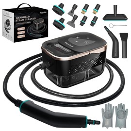 Steam Cleaner,15s Heat-Up 42.27oz Tank,2500w Handheld Steam Cleaner for Home with 15 pcs Accessories,Portable Steamer for Cleaning,kitchens,Grease,bathrooms,Grout,Tile,Bed Bugs,Floor,Couch and Car