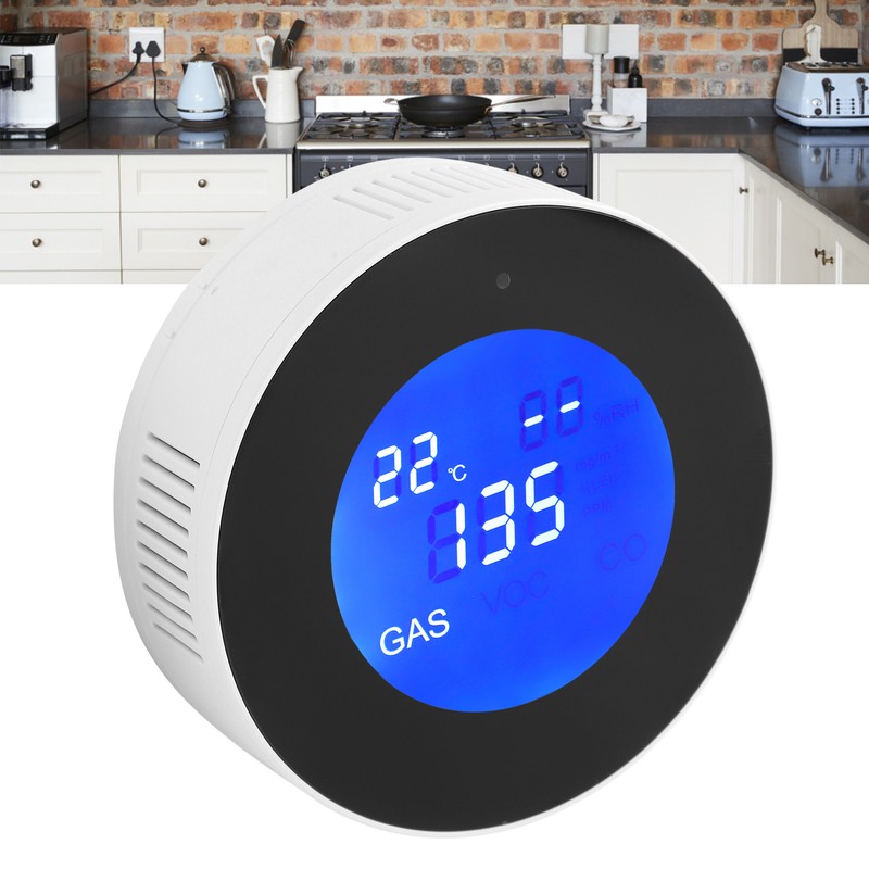 WIFI Natural Gas Detector Alarm WallMounted Leakage Sniffer AC