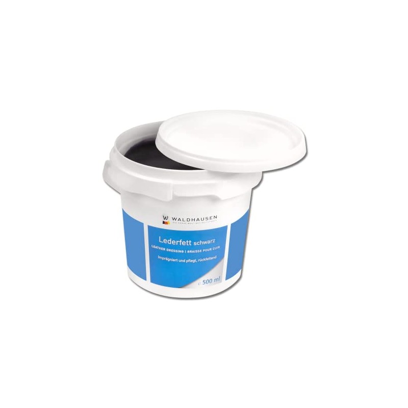 WALDHAUSEN Lederfett, schwarz, 500 ml