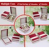atorakushon Velvet Earring Jewelry Organizer Storage Box Elegant Wedding Ring