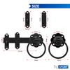 XFORT® Black Ring Gate Latch, Garden Gate Latch, Door Catch,