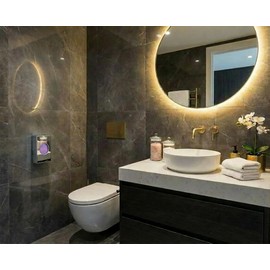 Feminine Hygiene Disposal Bag Dispenser with Refill Bags – Sanitary Napkin & Tampon Disposal System for Restrooms, Chrome