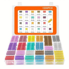 1200pcs Car Fuses Assortment Kit