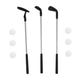 Gatuida Mini Golf Set for Kids Indoor Outdoor Golf Toy Clubs 3-Piece Toddler Putter Kit for Desk Games and Family Fun