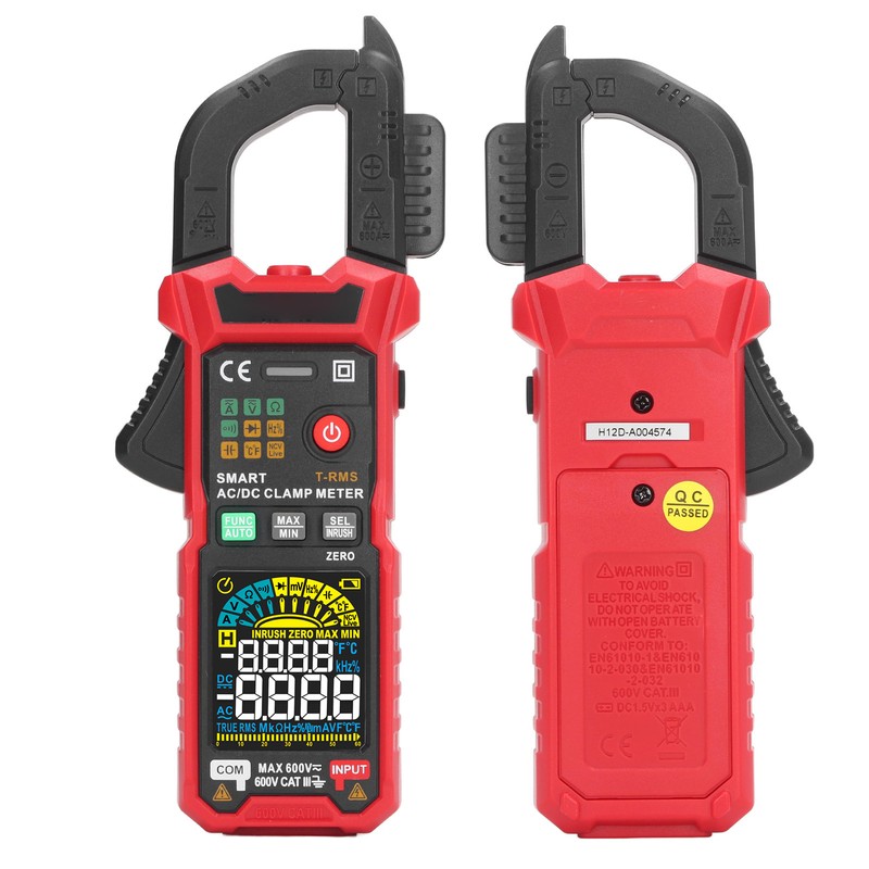 Digital Clamp Meter Multifunctional AC DC Ammeter NCV Smart Auto