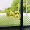 Portrait Round Plus No Fireworks Allowed Wall or Door Sign